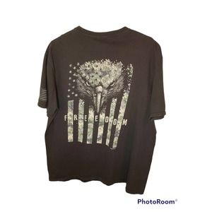 Buck Wear FREEDOM T-Shirt Gray Eagle America XL